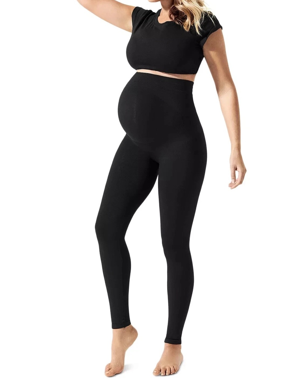 BLANQI High-Waist Black Everday maternity Leggings NWT Medium